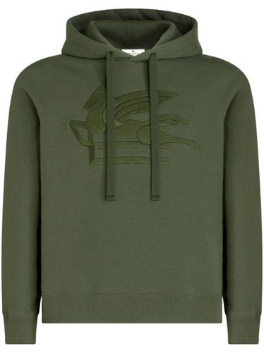 Hoodie en coton à logo brodé - ETRO - Modalova