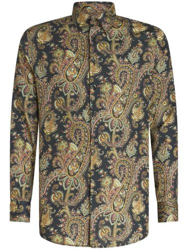 Chemise en coton à imprimé cachemire - ETRO - Modalova