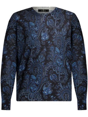 ETRO pull à motif cachemire - Bleu - ETRO - Modalova