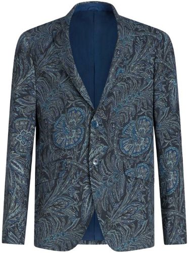 Blazer boutonné à fleurs - ETRO - Modalova