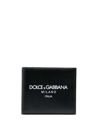 Portefeuille en cuir à logo imprimé - Dolce & Gabbana - Modalova