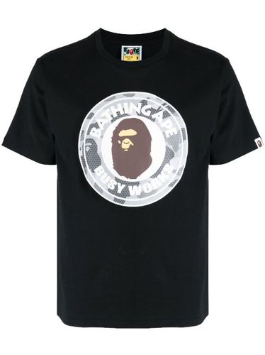 T-shirt Busy Works à logo imprimé en coton - A BATHING APE® - Modalova