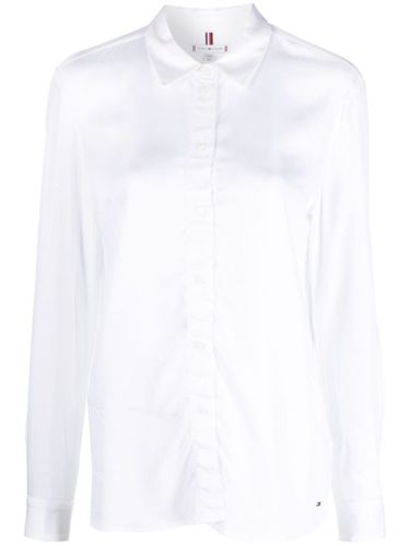 Chemise en satin à manches longues - Tommy Hilfiger - Modalova