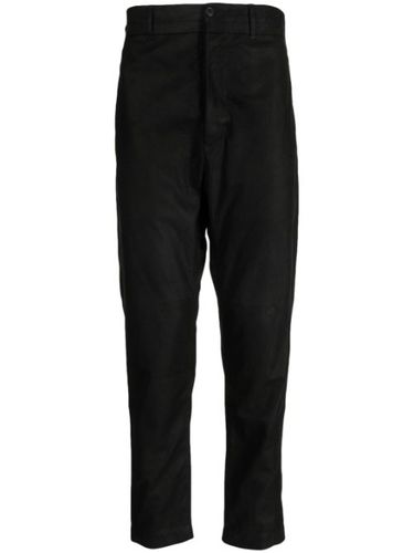 Pantalon en cuir à coupe courte - Ann Demeulemeester - Modalova