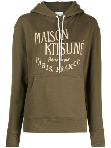 Hoodie en jersey à logo imprimé - Maison Kitsuné - Modalova