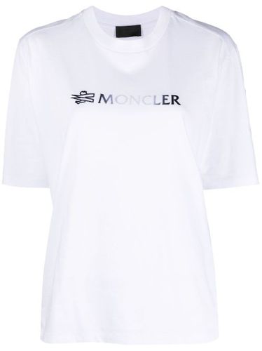 T-shirt en coton à logo imprimé - Moncler - Modalova