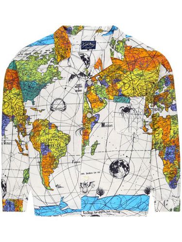 Chemise World Map à col cranté - SAINT MXXXXXX - Modalova