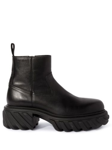Bottines Exploration Motor en cuir - Off-White - Modalova