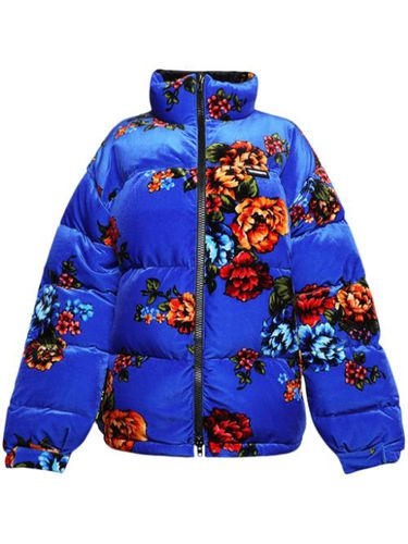 Doudoune en velours à fleurs - VETEMENTS - Modalova