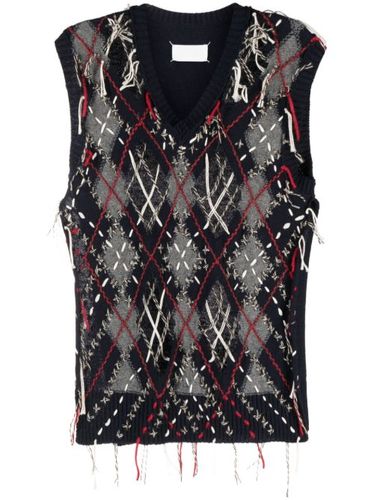 Débardeur en maille intarsia - Maison Margiela - Modalova