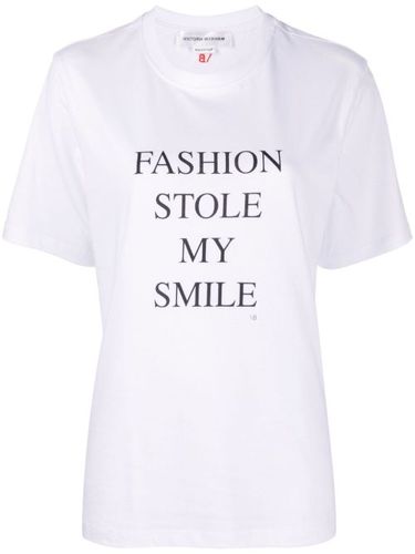 T-shirt 'Fashion Stole My Smile' - Victoria Beckham - Modalova