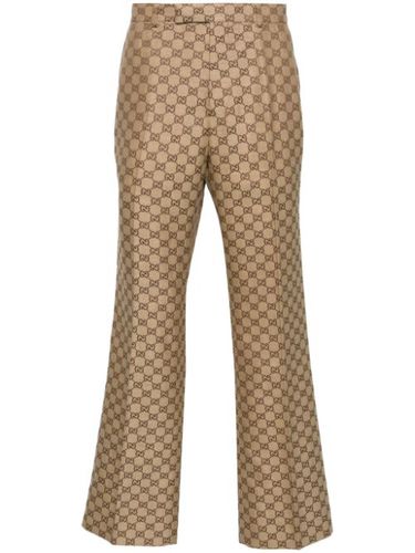 Pantalon en lin à motif GG Supreme - Gucci - Modalova