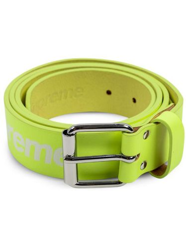 Ceinture en cuir Repeat leather 'Flourescent Yellow' - Supreme - Modalova