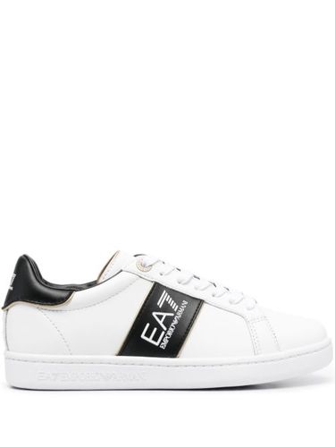 Baskets en cuir à logo imprimé - Ea7 Emporio Armani - Modalova