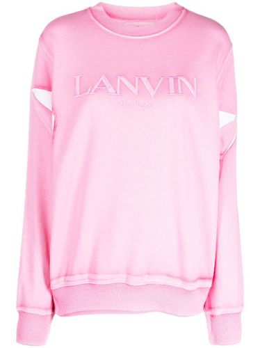 Lanvin sweat à logo brodé - Rose - Lanvin - Modalova