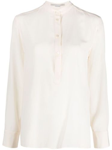 Blouse en soie à col officier - Stella McCartney - Modalova