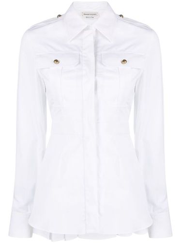 Chemise en coton à plis marqués - Alexander McQueen - Modalova