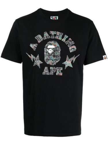 T-shirt en coton à logo imprimé - A BATHING APE® - Modalova