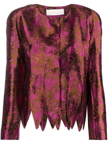 Veste en satin Wade à fleurs en jacquard - DESTREE - Modalova