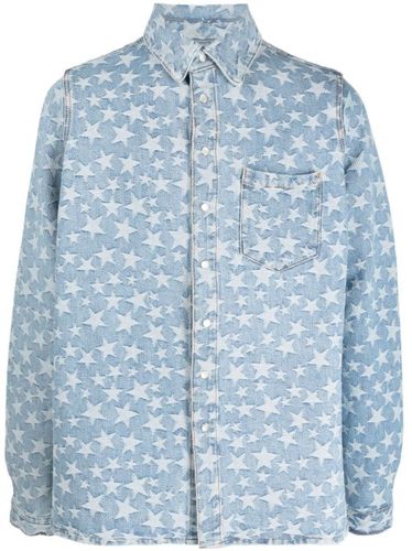 Chemise en jean à motif d'étoiles - ERL - Modalova