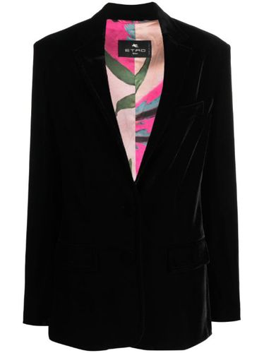 ETRO blazer en velours - Noir - ETRO - Modalova