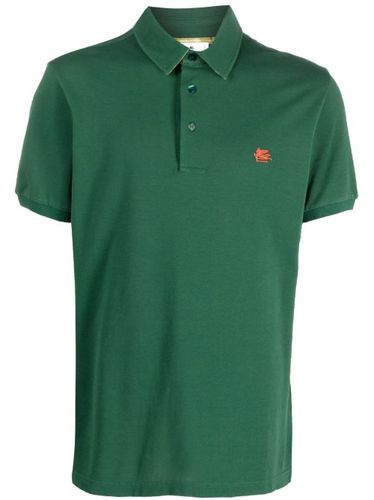 ETRO polo à logo brodé - Vert - ETRO - Modalova