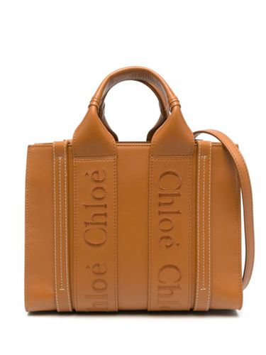 Petit sac cabas Small Woody en cuir - Chloé - Modalova