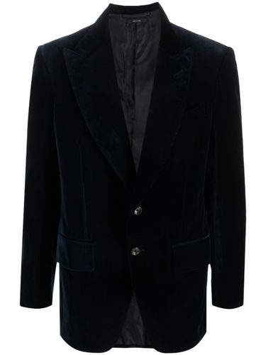 Blazer en velours à boutonnière - TOM FORD - Modalova