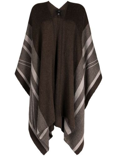 Poncho en maille fine à rayures - VOZ - Modalova