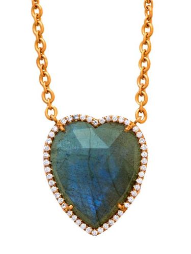 Collier Love en or 18ct à pendentif serti de diamants - Irene Neuwirth - Modalova