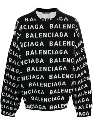 Pull à logo en intarsia - Balenciaga - Modalova