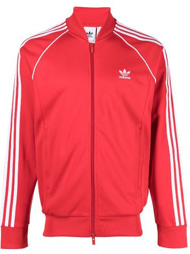 Sweat zippé à logo géométrique - adidas - Modalova