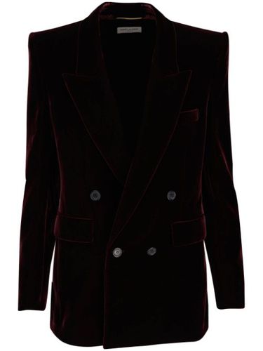 Blazer à fini texturé - Saint Laurent - Modalova