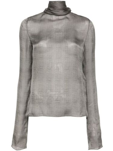 Blouse à carreaux - Saint Laurent - Modalova