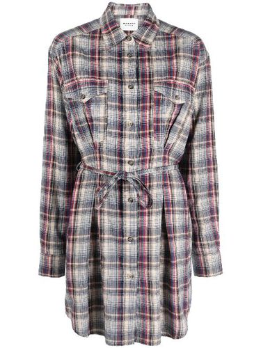 Robe-chemise courte à carreaux - MARANT ÉTOILE - Modalova