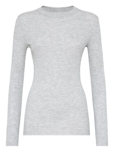 Pull à col rond et effet scintillé - Brunello Cucinelli - Modalova
