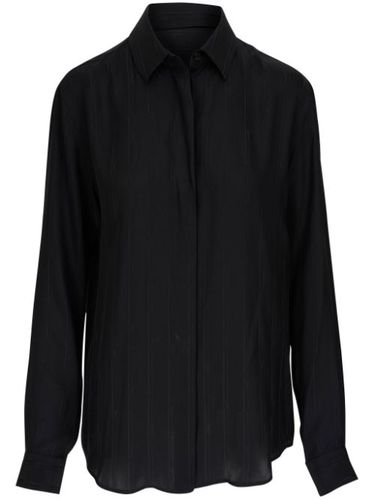 Chemise boutonnée en soie à rayures - Saint Laurent - Modalova