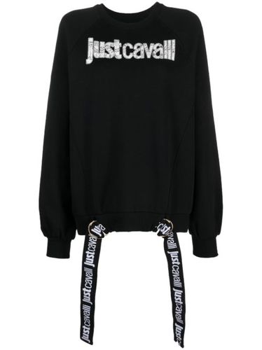 Sweat en coton à logo imprimé - Just Cavalli - Modalova