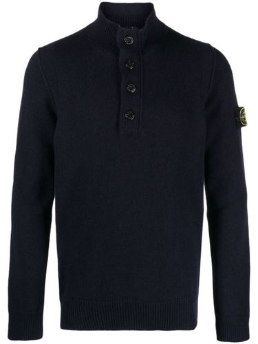 Pull zippé à patch logo - Stone Island - Modalova