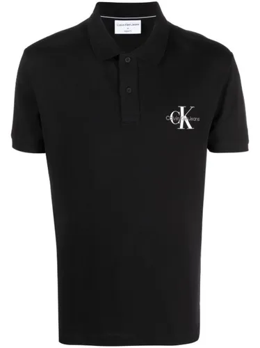 Polo en coton à logo imprimé - Calvin Klein Jeans - Modalova