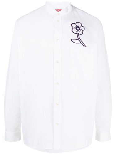 Chemise en coton à fleurs brodées - Kenzo - Modalova