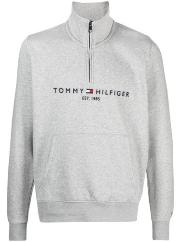 Sweat zippé à logo brodé - Tommy Hilfiger - Modalova