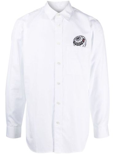 Chemise en coton à logo imprimé - Ports V - Modalova