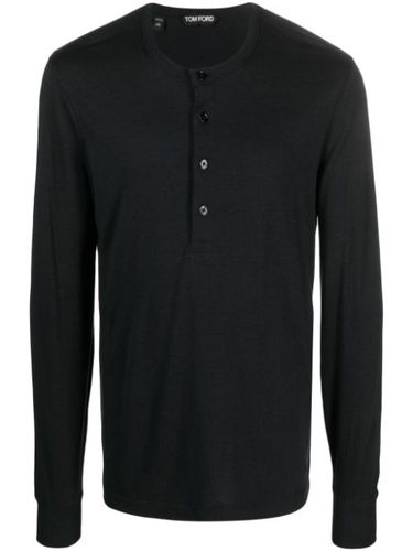 T-shirt Henley à manches longues - TOM FORD - Modalova