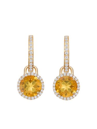 Boucles d'oreilles Grace en jaune 18ct à diamants et citrines - Kiki McDonough - Modalova