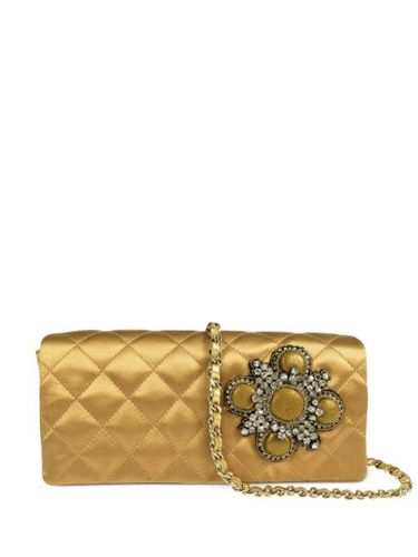 Sac porté épaule en satin à ornements strassés (2006) - CHANEL Pre-Owned - Modalova