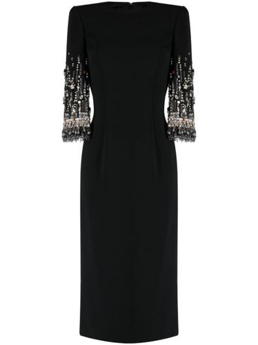 Robe mi-longue Bergman à détails de cristaux - Jenny Packham - Modalova