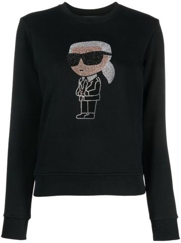 Sweat Ikon à ornements strassés - Karl Lagerfeld - Modalova