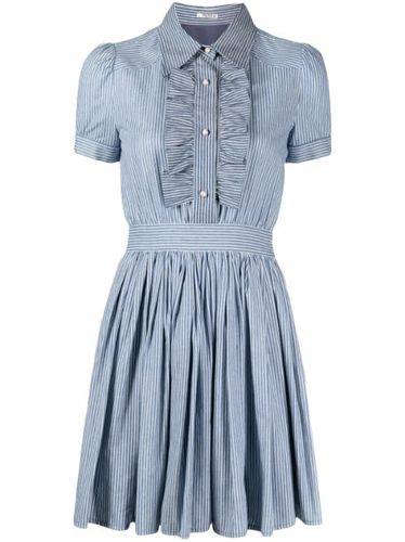 Robe-chemise à volants - Miu Miu Pre-Owned - Modalova