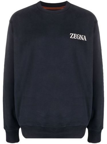 Sweat en maille à logo imprimé - Zegna - Modalova